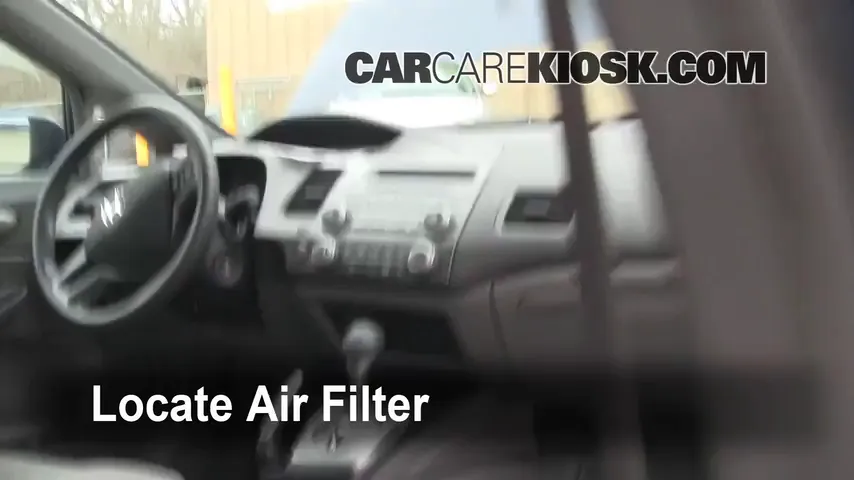 2007 Honda Civic LX 1.8L 4 Cyl. Sedan (4 Door) Air Filter (Cabin) Replace